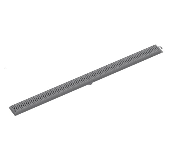 Ralo Linear 90Cm Grelha Cinza Tigre 100018907