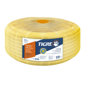 Eletroduto Corrugado Pvc Tigre flex 20mm 1/2'' 50M Amarelo Tigre  14210202