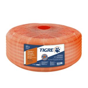 Eletroduto Corrugado Pvc Tigre flex 20mm 1/2'' 50M Laranja Tigre  14211209