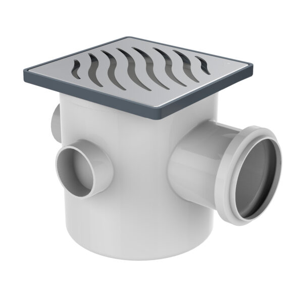 Caixa Sifonada Montada 100 X 100 X 50mm Grelha Inox Tigre 27019985