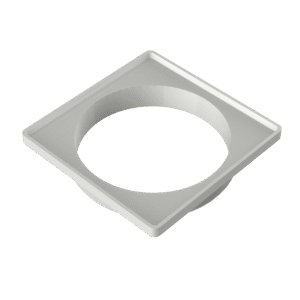 Porta Grelha Quadrada Branca 100mm Tigre 27611222