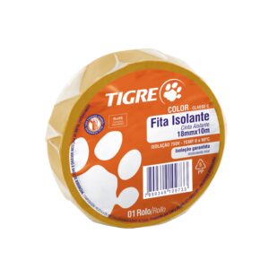Fita Isolante Tigre Color Amarela 10M Tigre 54502702