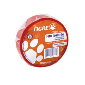 Fita Isolante Tigre Color Vermelha 10M Tigre 54502745