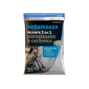 Rejunte 2x1 Porcelanato e Cerâmica Branco 1kg Votoran