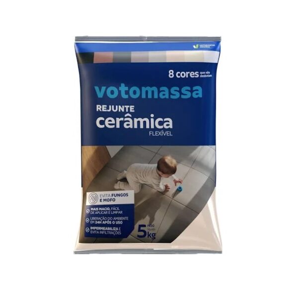 Rejunte 2x1 Porcelanato e Cerâmica Corda 5kg Votoran