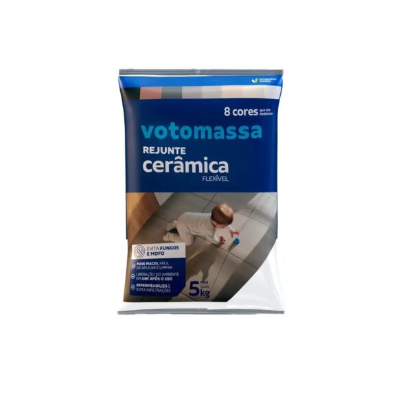 Rejunte 2x1 Porcelanato e Cerâmica Branco 5kg Votoran