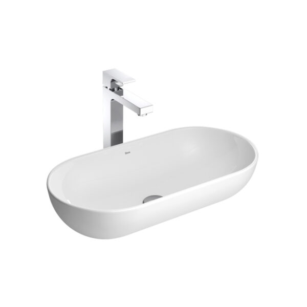 Cuba de Apoio Oval Arco Duplo 55x27cm Branco Deca L.106.17