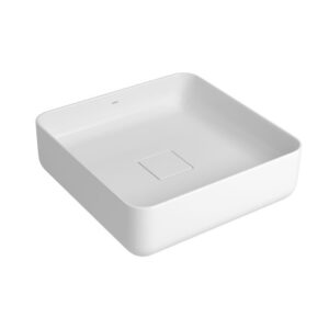 Cuba de Apoio Slim Quadrada 40cm Válvula Oculta Branco Deca L.11040.17