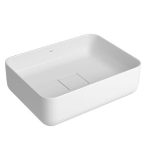 Cuba de Apoio Retangular Slim 40cm Válvula Oculta Branco Deca L.13040.17