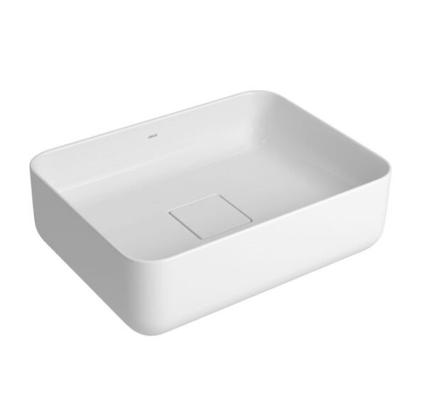 Cuba de Apoio Retangular Slim 40cm Válvula Oculta Branco Deca L.13040.17