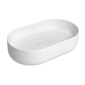 Cuba de Apoio Oval Slim 50cm Válvula Oculta Branco Deca L.14050.17
