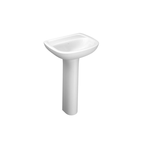 Lavatório Pequeno para Coluna Vogue Plus Aspen Branco Deca L.510.17