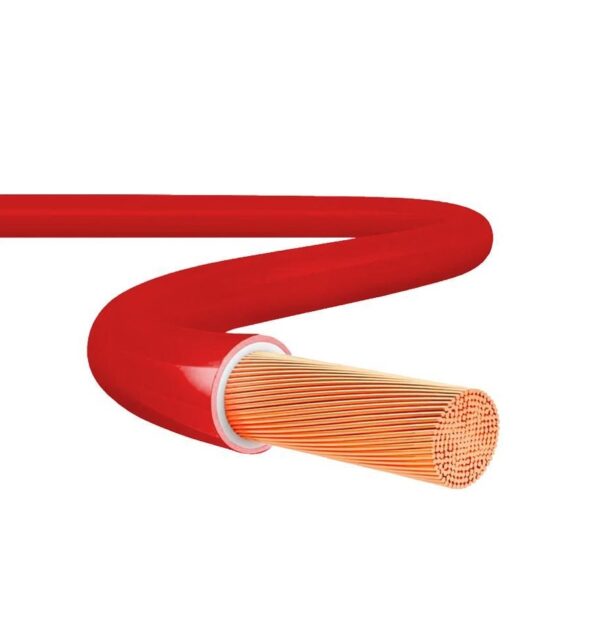 Cabo Flexível 750V 1.5mm² Antichama Vermelho Corfio W0106-VM - Imagem 2
