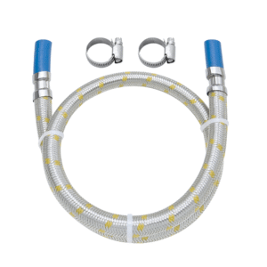 ENGATE FLEX INOX P/GAS C/ ABRAÇADEIRA 1.2M  BLUKIT