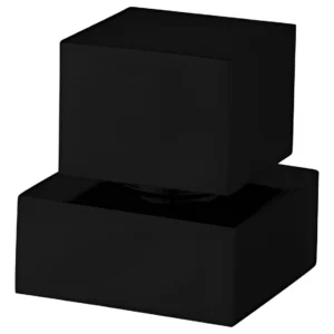 ACABAMENTO C120 LUXO SQUARE PRETO FOSCO P 1416 E 1509 ATÉ 1'' PADRÃO DECA