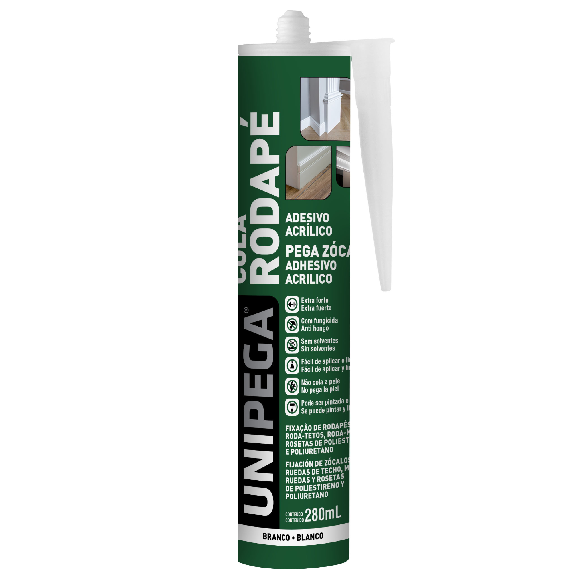 ADESIVO COLA RODAPE 280ML/456G UNIPEGA