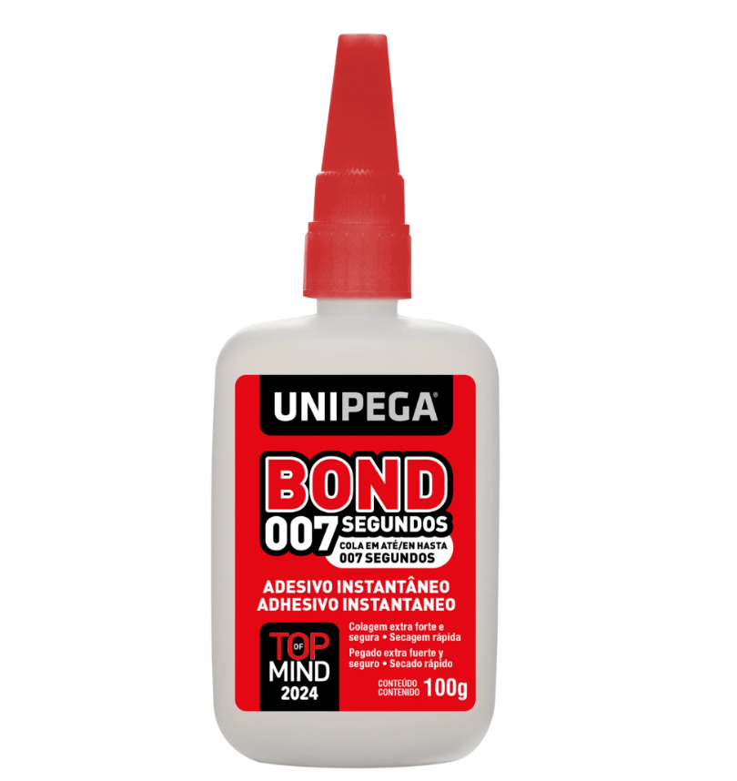 ADESIVO INSTANTANEO 100 G CIANO BOND 007 UNIPEGA