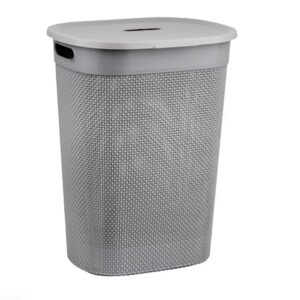 CESTO DE ROUPA CINZA 55L  ASTRA