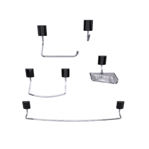 CONJUNTO DE ACESSORIOS P/ BANHEIRO MODELO NEO  BLUKIT