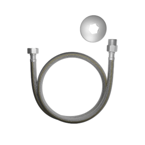 ENGATE FLEX INOX P/GAS MXF -1/2-1.50M  BLUKIT