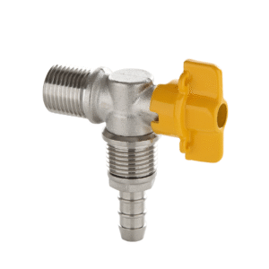 REGISTRO P/GAS 1/2'' X 1/2'' X ESPIGÃO 3/8''  BLUKIT