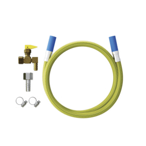 KIT INSTALAÇÃO COOKTOP C/FLEX 1.20M PONTA AZUL E REGISTRO DE BLOQU BLUKIT