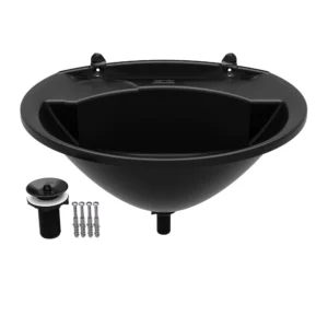 LAVATORIO PLASTICO 36X28CM 3.8 LITROS PRETO  ASTRA