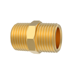 NIPLE DUPLO DE LATÃO SEM  CROMADO ROSCA 1/2  BLUKIT