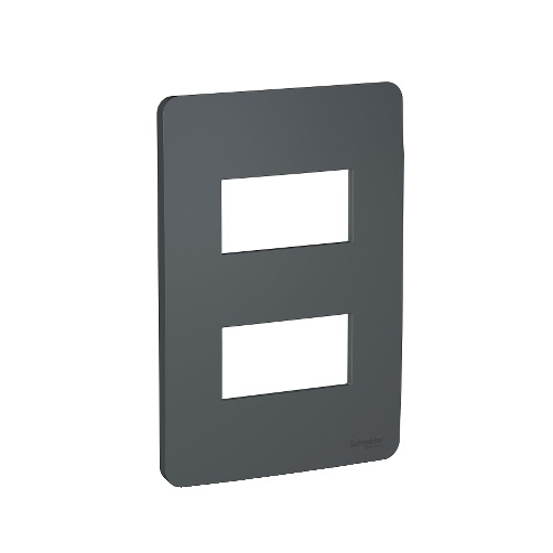 ORION PLACA 4x2 2MOD STELLAR BLACK 730121294 SCHNEIDER