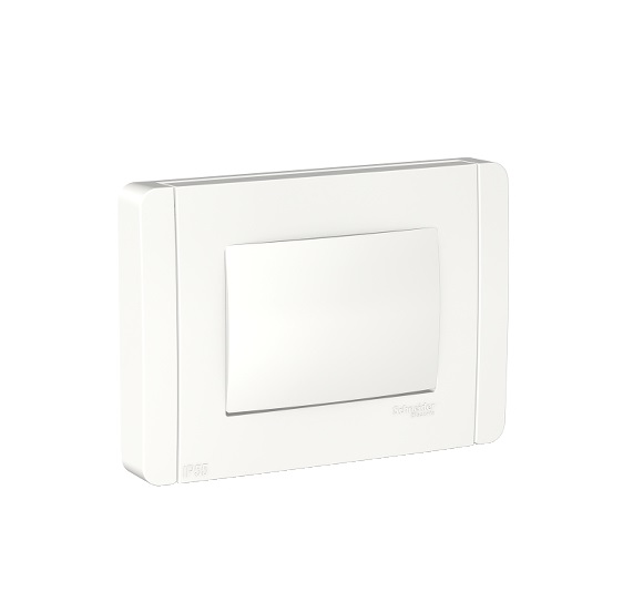 ORION PLACA+SUPORTE AREA UMIDA 4X2 3MOD BRANCO 731103554 SCHNEIDER