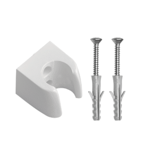 SUPORTE QUADRADO ABS BRANCO P/DUCHAS  BLUKIT