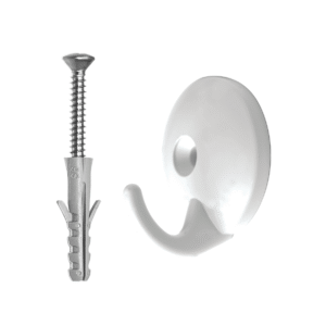 SUPORTE TIPO GANCHO ABS BRANCO P/DUCHAS  BLUKIT