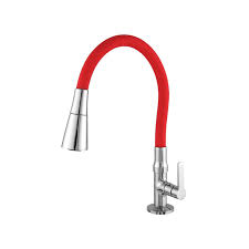 TORNEIRA COZINHA BANCADA FLEXIVEL BICA JATO RED 4968 C70