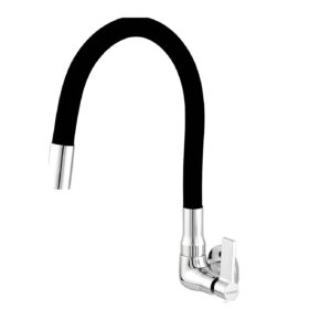 TORNEIRA COZINHA PAREDE BICA FLEXIVEL 5/8'' BLACK 1868 C70
