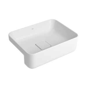 CUBA SEMIENCAIXE RETANGULAR 530x430x155MM - BRANCO GELO